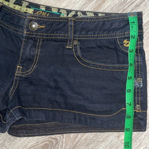 Women’s Billabong Low Rise Blue Denim Jeans Shorts 7 - Picture 3 of 7